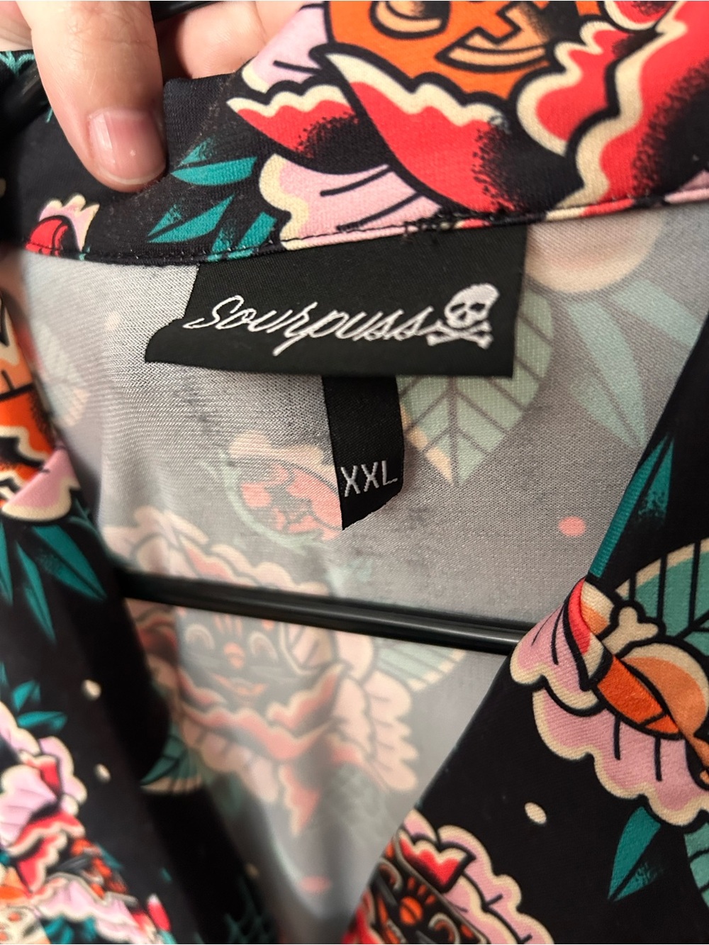 Sourpuss Clothing Floral Halloween Rosie Dress - Picture 2 of 3